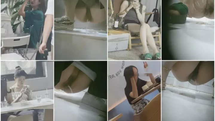 トイレで放尿！金銀ヒールの美女2人【流出映像】
