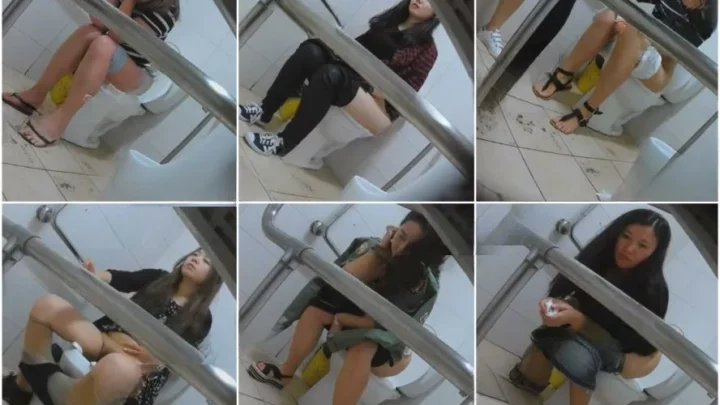 女子会トイレ盗撮！イケメン談義に花咲く秘め事