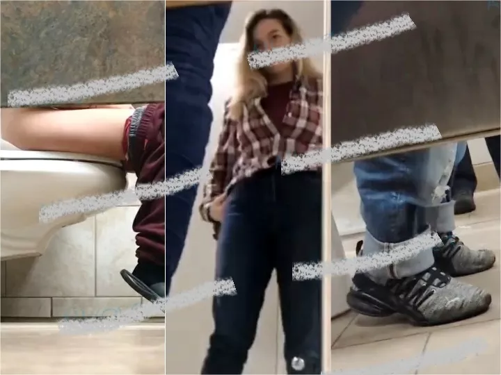 覗き見の興奮！公共トイレで密かに排泄する美女