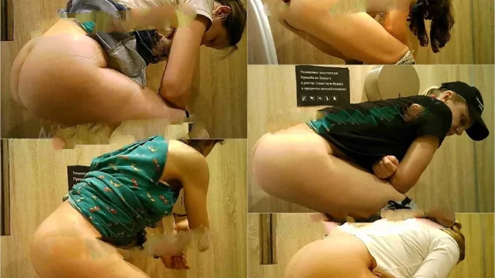 人目も気にせず…公共トイレで白熱の密会！