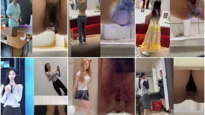 トイレで輝く女神たち！極上バックライトのプレミアム体験