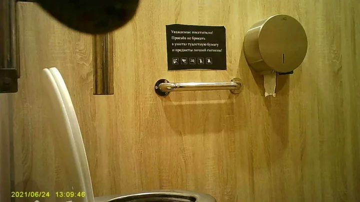 人目も気にせず…公衆トイレで大胆ハメ撮り！ のスクリーンショット 1