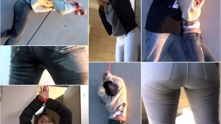 梯子に登って立ちション！覗きカメラが捉えた衝撃映像