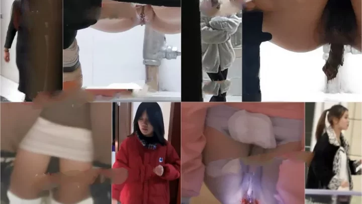 中国の公衆トイレで盗撮！美女の決定的瞬間を激写