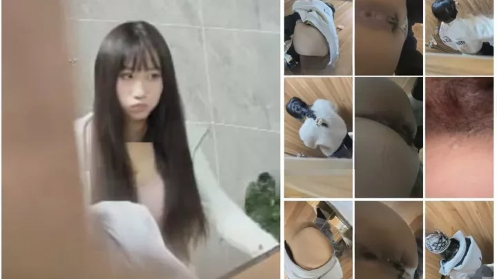 オフィス秘書の隠し撮り！トイレ盗撮で見えた純粋な膣