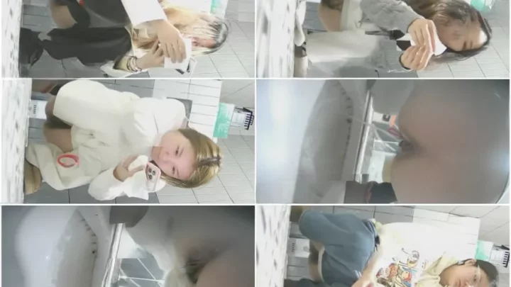 【隠し撮り】オフィス女性用トイレの秘め事…