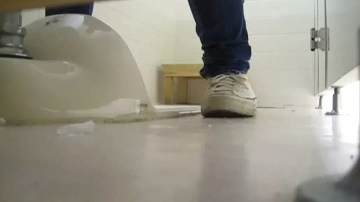 隠し撮り！和式トイレでの秘密の瞬間 3人娘の素顔 のスクリーンショット 1