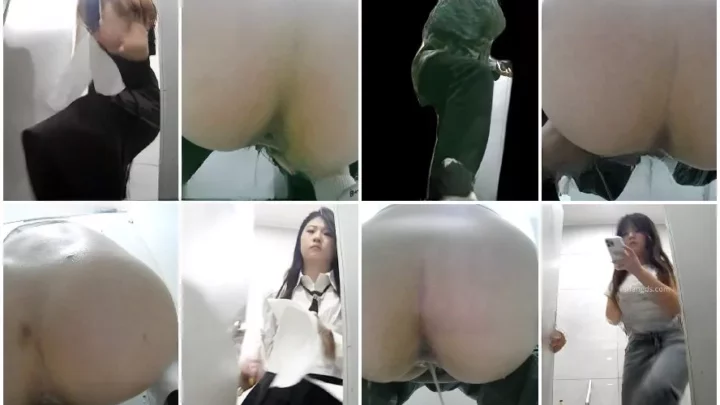 9人の美女が大胆トイレアクション！