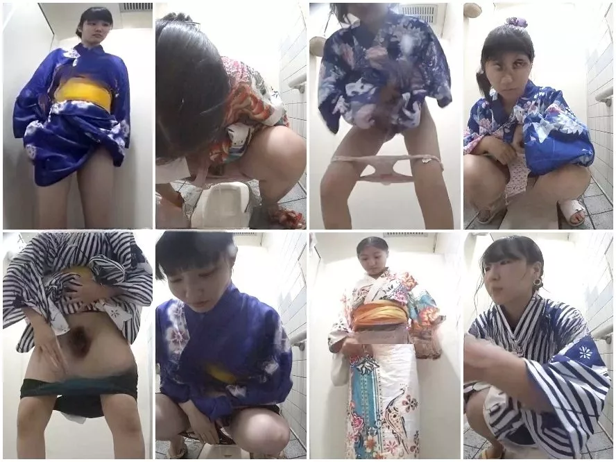 浴衣姿の美女が魅せる禁断の放尿シーン