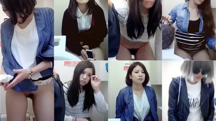 【盗撮】トイレで魅せる美しすぎる下半身！