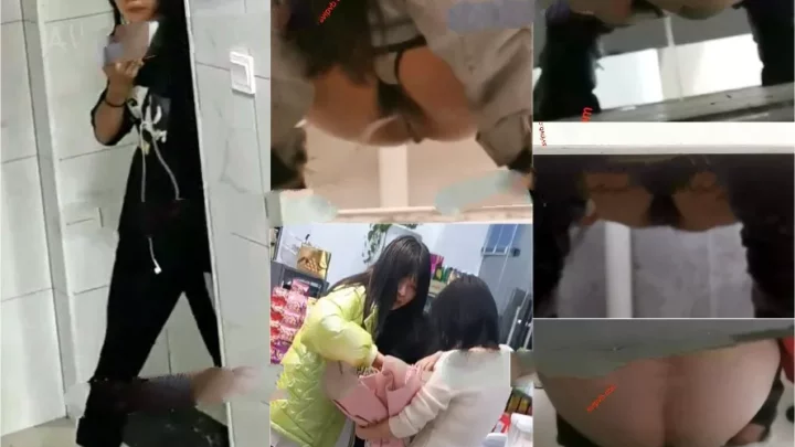 中国の公衆トイレで盗撮！衝撃の密室覗き見