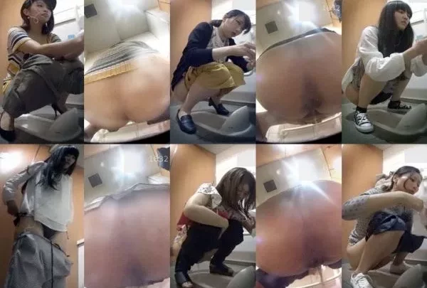 駅のトイレで盗撮！篠田麻○子似の美女が…