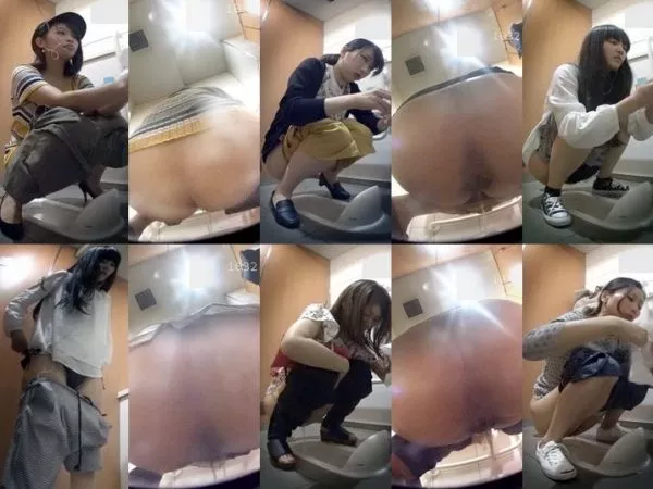 駅のトイレで盗撮！篠田麻○子似の美女が…