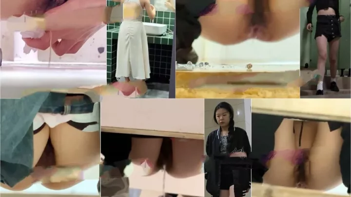 【盗撮】中国の公共トイレで美人女性を隠し撮り