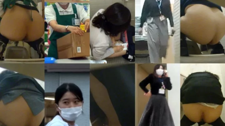 覗き見の悦び！日本式トイレで魅せる美尻の誘惑