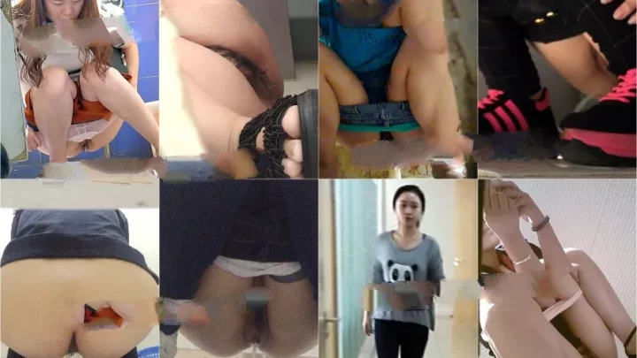 大胆不敵！公衆トイレで決行された盗撮排泄