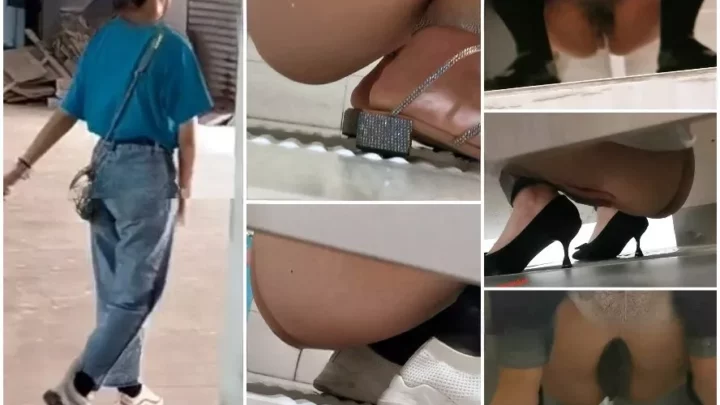 中国の公共トイレに隠しカメラ！盗撮された女性の決定的瞬間