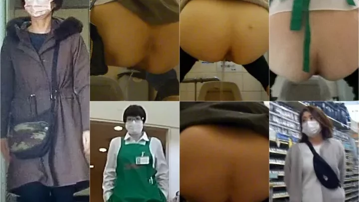 【盗撮】トイレで繰り広げられる美熟女の秘密