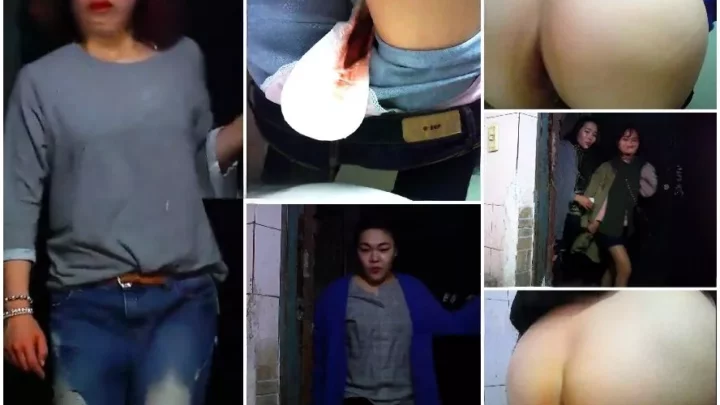隠し撮り！美尻が映えるトイレ盗撮：極上クローズアップ