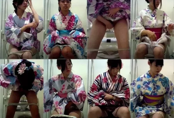 夏祭りで見つけた浴衣美少女！お手洗いでの秘密の瞬間