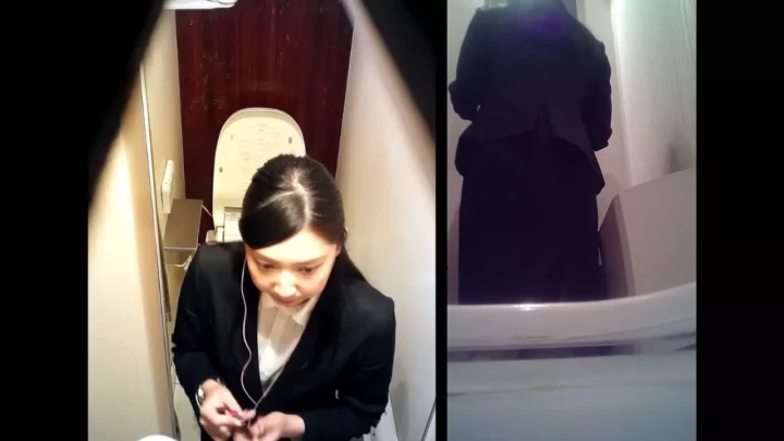 お洒落な洋風レストランの共同トイレで大胆な行為