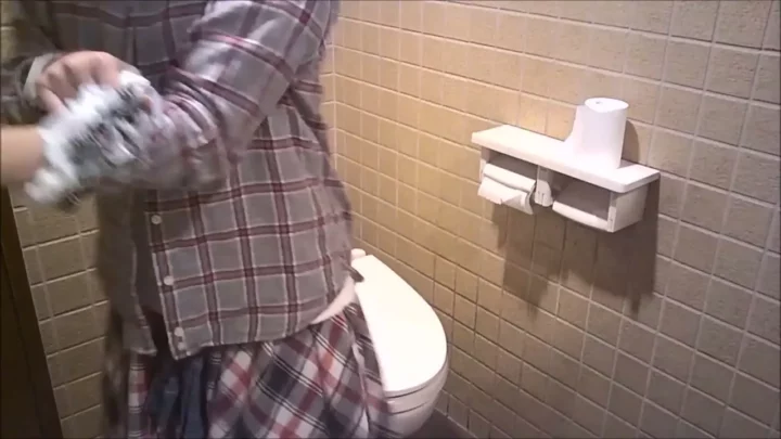 隠しカメラが捉えた！トイレの密室で繰り広げられる秘密