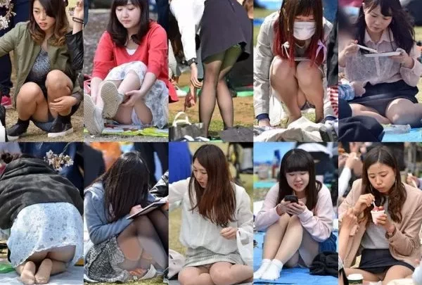桜の下で盗撮！お花見ビーチギャルズ のスクリーンショット 4