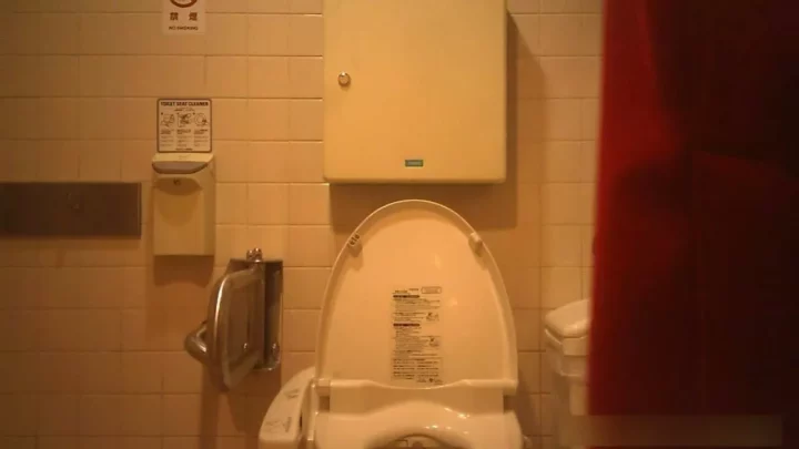 【衝撃映像】デパートの裏側で繰り広げられる秘密のトイレ盗撮