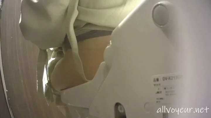 腰を浮かせた瞬間に露わになる二つの穴！女子トイレで放○！ のスクリーンショット 2