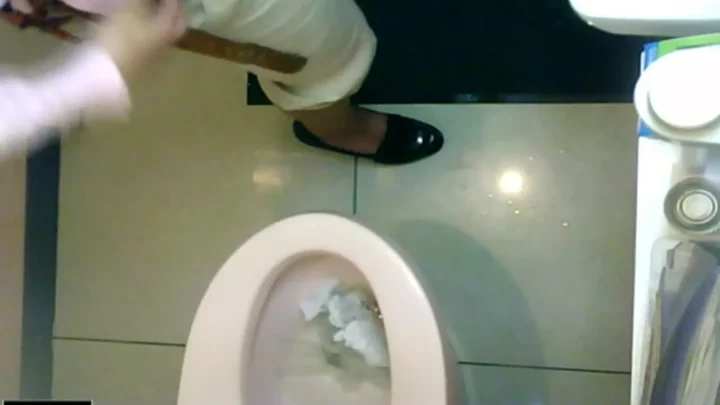 山奥の公衆トイレに隠されたカメラが捉えた人妻の秘密 のスクリーンショット 8