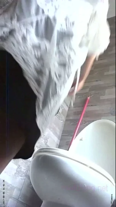 【家庭盗撮】広角レンズが捉えたトイレの秘密 のスクリーンショット 4