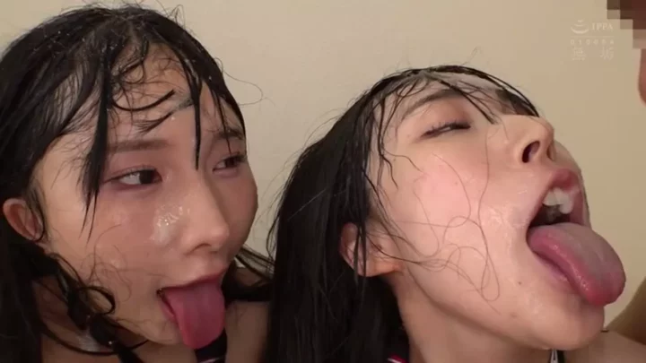 唾液まみれ！無垢な制服少女たちの全身ドロドロ交尾 のスクリーンショット 2