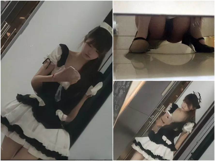 【限定公開】トイレで魅せる！美脚コスプレイヤーの誘惑