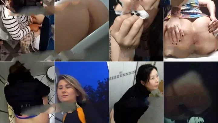 密室で魅せる麗しのヒップライン：トイレの誘惑