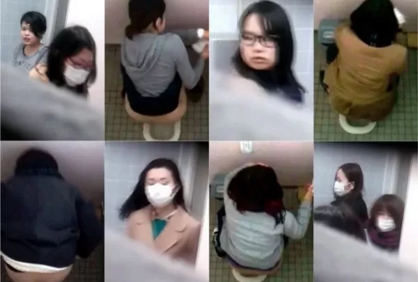 【化粧室絵巻】禁断のトイレ盗撮！密室で揺れる美女