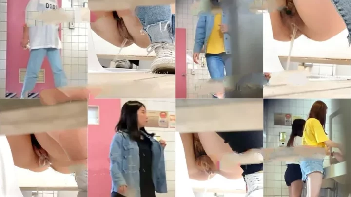 監視カメラが捉えた中国トイレ盗撮！まさかの瞬間