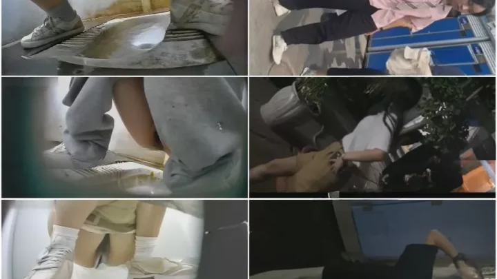 昼夜を問わず狙う！スニーカー女子のトイレ盗撮