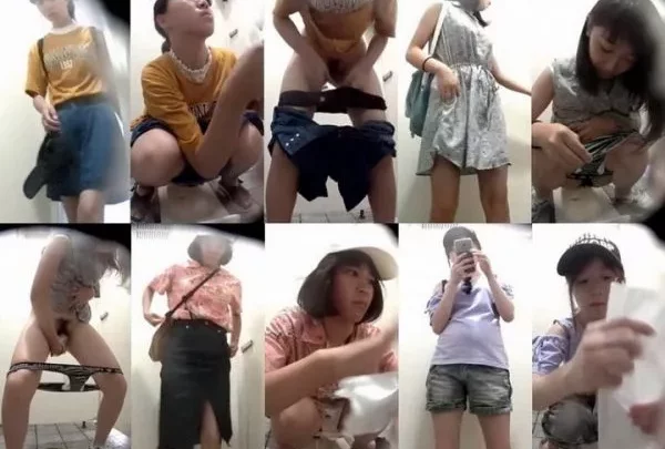 海辺で開放感MAX！女子の秘密のトイレを前から盗撮