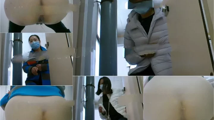 中国のトイレで捉えた！美人OLのまさかのハプニング