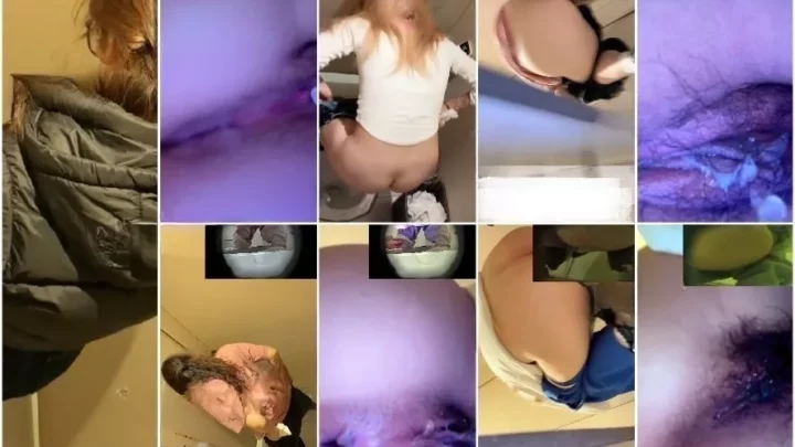 流出注意！盗撮トイレで魅せるナイキストッキング女子