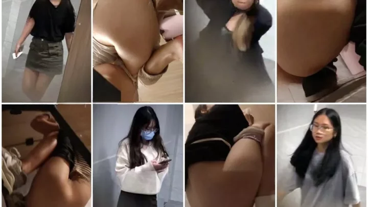 中国トイレ盗撮！美女たちが無防備に用を足す