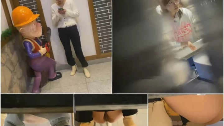 女子高生トイレ盗撮：流出映像