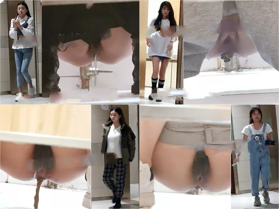 【4K】中国の公衆トイレで盗撮！美女のおしりを激写