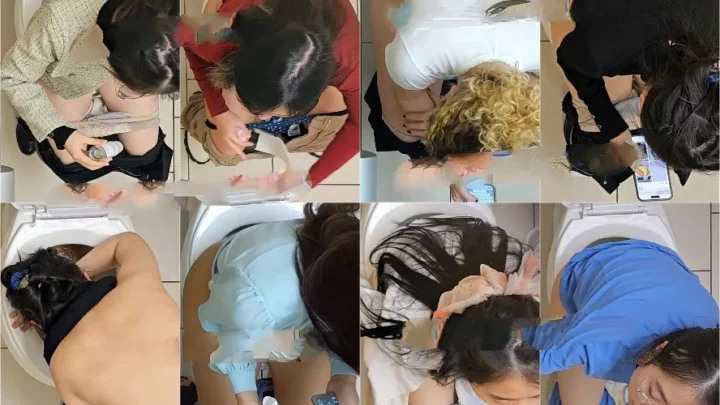 大胆不敵な看護師、まさかの公衆トイレで…！