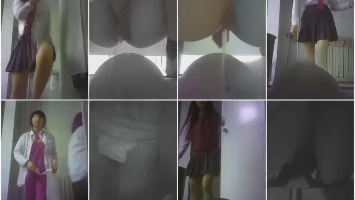休み時間、美人女子学生がトイレで…隠し撮り