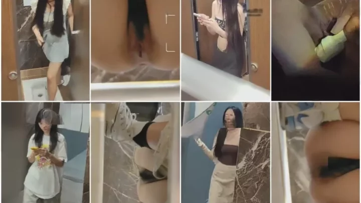 ホテル女子トイレ盗撮！流出カメラが捉えた美尻の秘め事
