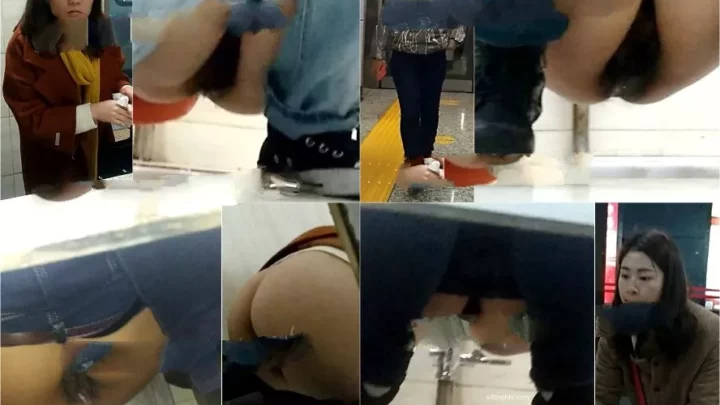 中国の公衆トイレで盗撮！驚愕のハプニング映像