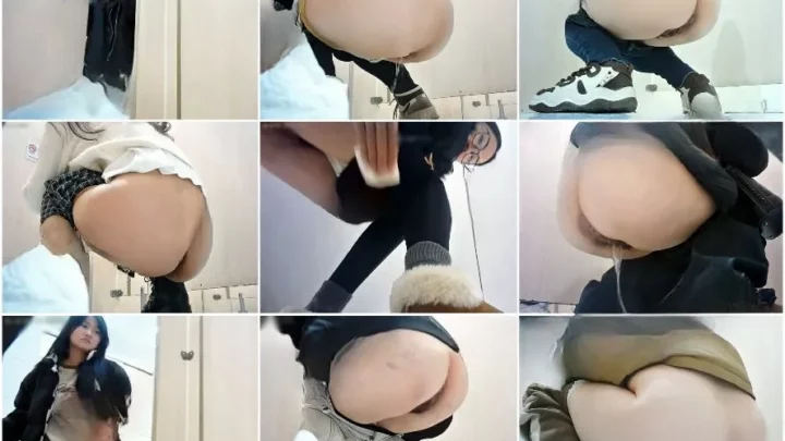 女子トイレ盗撮の達人！黒服美女を隠し撮り