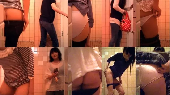 和式トイレ盗撮！女子大生から若妻まで18人