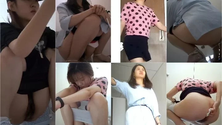 大胆不敵!日本の公共トイレで狙われた美尻盗撮